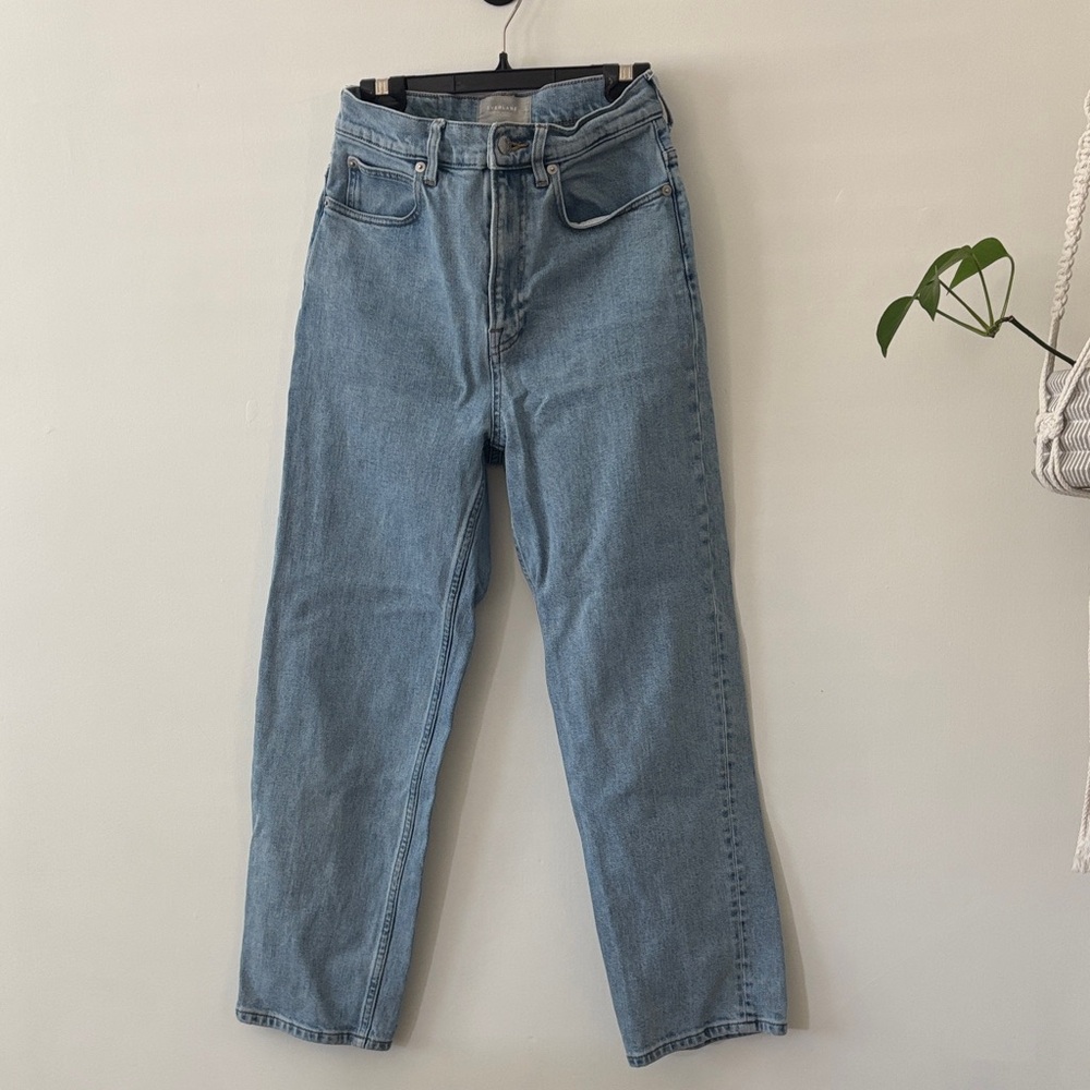 Everlane The Way High Light Blue Organic Cotton Jeans